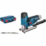 اره منبت کاری حرفه ای بوش آلمان GST 12 V-70 در L-Boxx با تیغه اره مویی