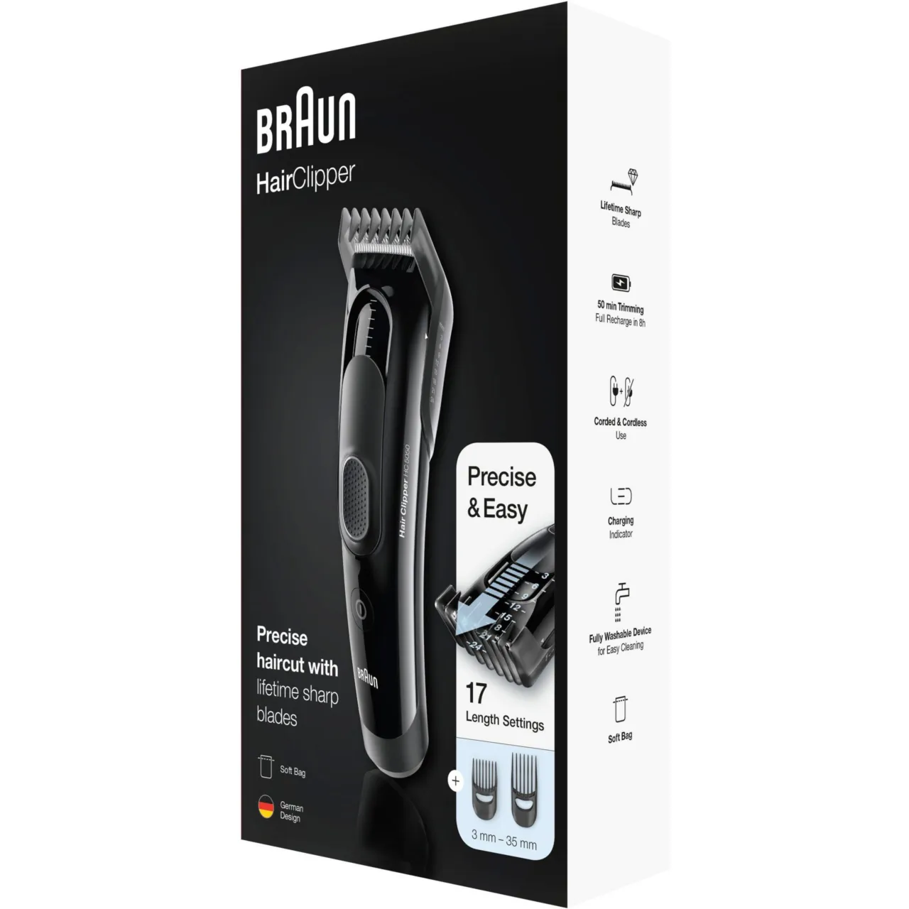 Braun Hair Clipper HC5090 Ultimate hair grooming experience from Braun in 17 lengths - 3