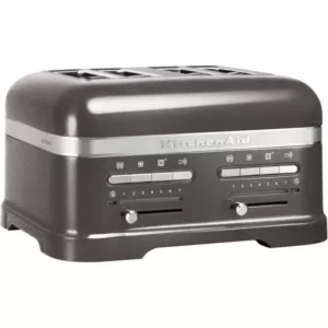 KitchenAid Toaster Artisan 5KMT4205EMS MEDALLION-SILBER, 4 kurze Schlitze, für 4 Scheiben, 2500 W, mit Sandwichzange