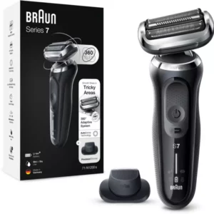 ریش تراش برقی Braun Series 7 71-N1200s آلمان، ماشین اصلاح دقیق SmartClick، انعطاف پذیری 360 درجه، مرطوب و خشک