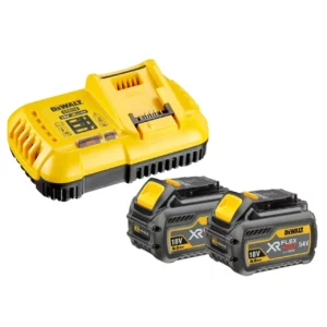 چرخش باتری: باتری‌های 54.0 ولتی XR FLEXVOLT DEWALT انرژی را برای سنگین‌ترین کاربردها تامین می‌کنند.