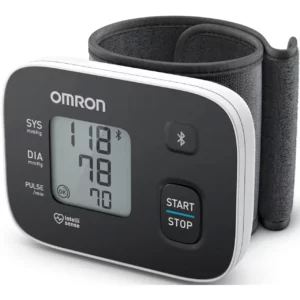 Omron wrist blood pressure monitor RS3 Intelli IT (HEM-6161T-D), with Bluetooth function for at home and on the go