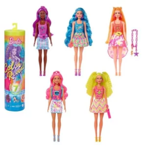 باربی های رنگی متل آمریکا Barbie Reveal Neon Tie-Dye