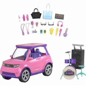 عروسک باربی با ماشین متل آمریکا Mattel Barbie Big City Dreams SUV