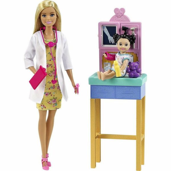 عروسک باربی متخصص اطفال متل آمریکا Mattel Dress Up