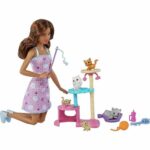 عروسک باربی و بچه گربه متل آمریکا Mattel Dress Up