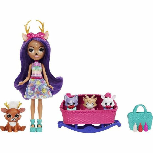 بابربی و گوزن کوچک متل آمریکا Mattel Enchantimals Baby