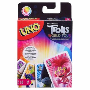 کارت بازی متل آمریکا Mattel Game UNO -Trolls World Tour Edition