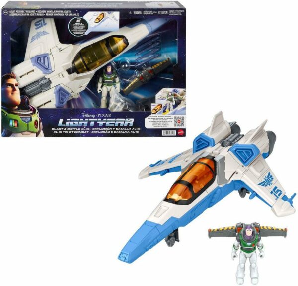 اسباب بازی هواپیما متل آمریکا Pixar Lightyear Blast and Battle XL-15