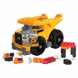 کامیون کمپرسی بزرگ با بلوک های ساختمانی متل آمریکا Mattel® Toy Truck Mattel DCJ86 CAT