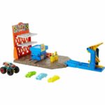 کامیون HFB12 Hot Wheels Monster Trucks Blast Station Toy Car Playset متل آمریکا