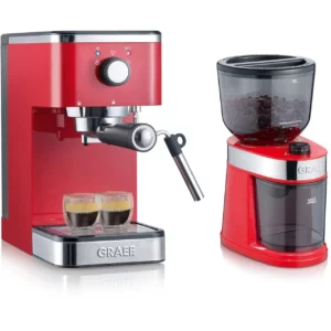 دستگاه اسپرسوساز و شامل آسیاب قهوه CM 203 ES403EUSET قرمز گریف آلمان