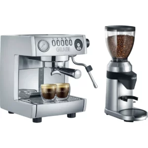 دستگاه اسپرسو ساز ES850EUSET و شامل آسیاب قهوه CM 800 گریف آلمان