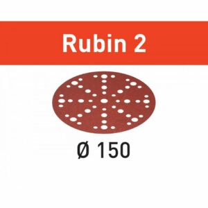 سنباده دیسکی فستول آلمان STF D150/48 P60 RU2/50 Ruby 2 (575187)