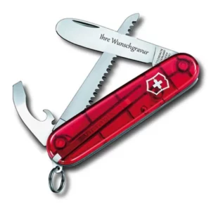 ابزار جیبی قرمز با حکاکی شخصی ویکتورینوکس سوئیس victorinox My First H